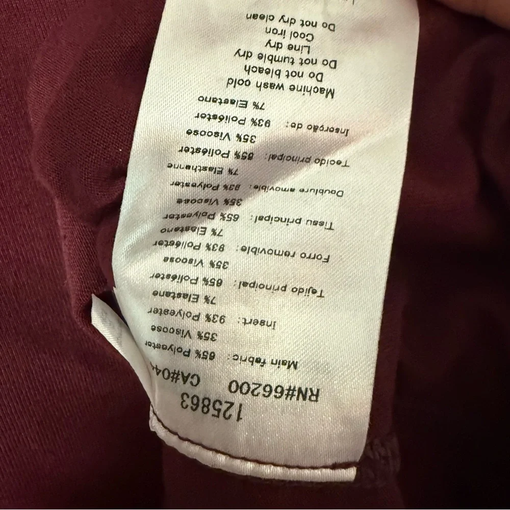 ASICS Women's Burgundy Long Sleeve Athletic Tee